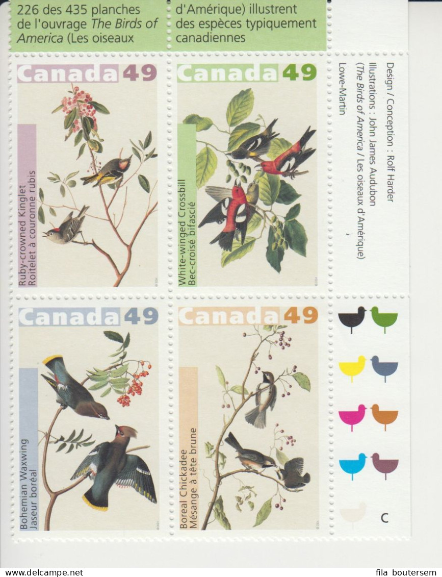 CANADA : 21-05-2004 Audubon Birds - Unused Stamps