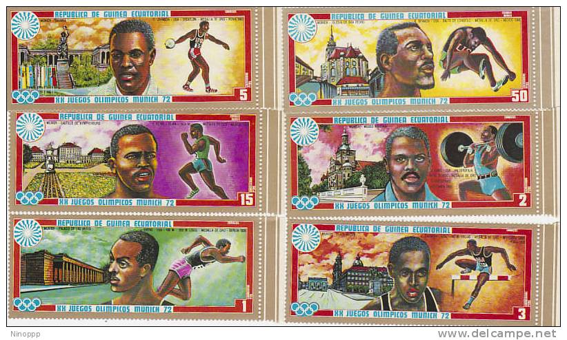 Equatorial Guinea-1972 Munich Olympics   MNH - Equatorial Guinea