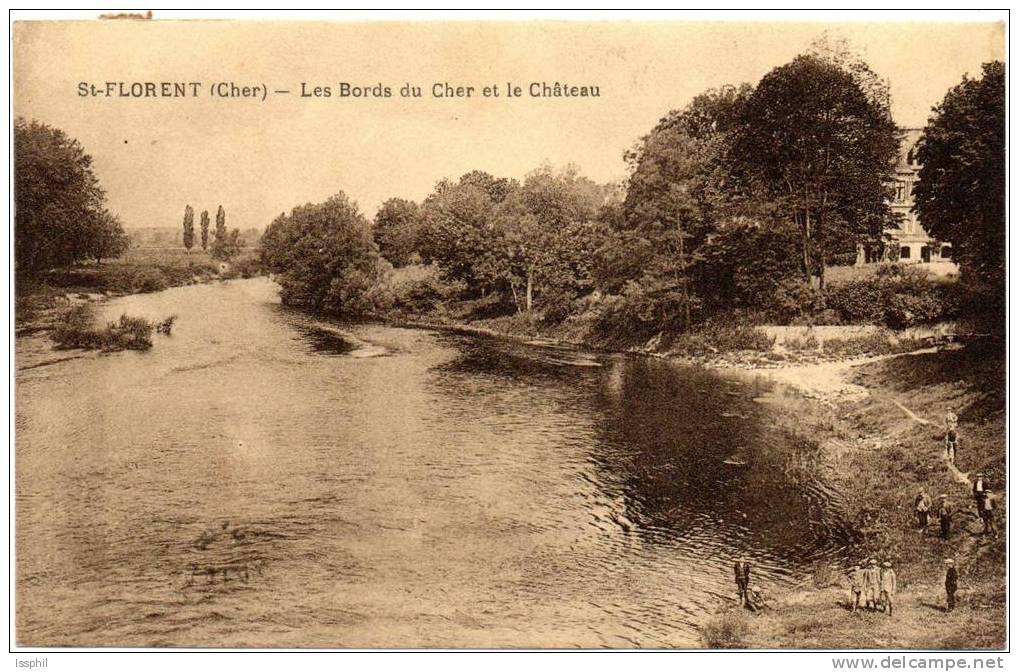 SAINT-FLORENT (Cher) - Les Bords Du Cher Et Le Château - Saint-Florent-sur-Cher