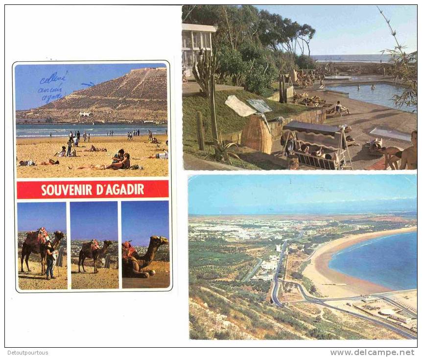 AGADIR Lot 3 Cpsm Club Mediterranée Vue Panoramique & Multivues - Agadir