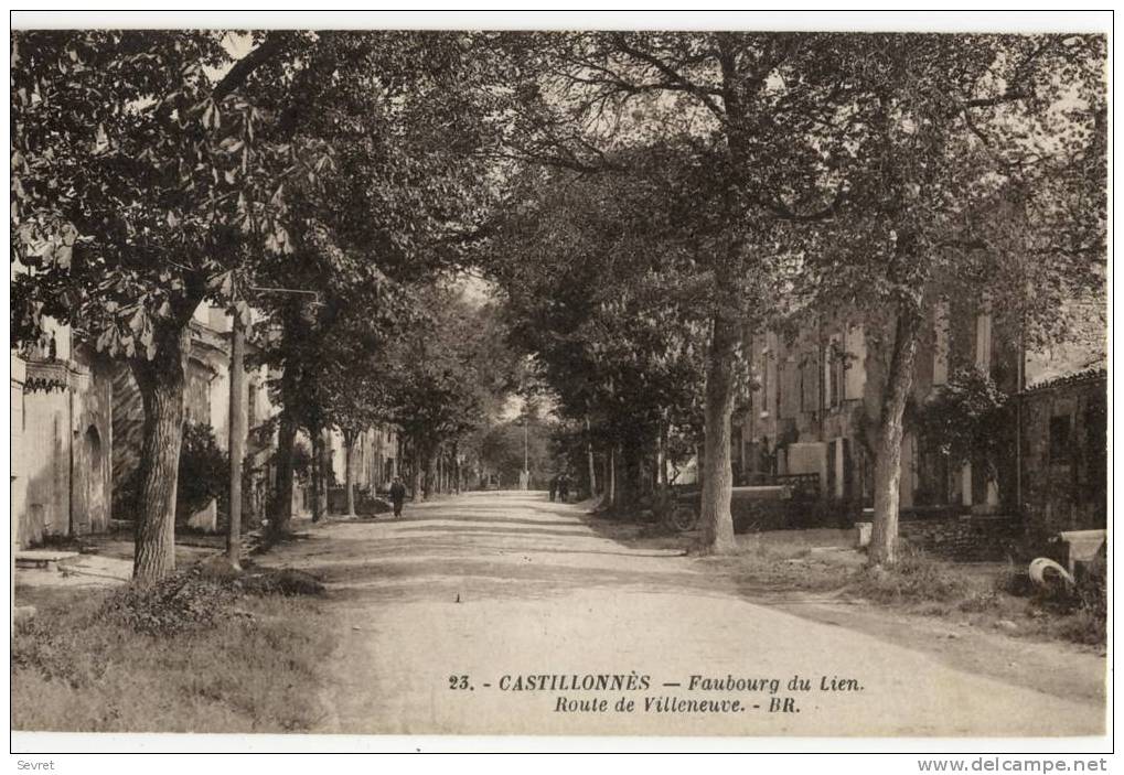 CASTILLONNES. - Faubourg Du Lien - Route De Villeneuve. - Sonstige & Ohne Zuordnung