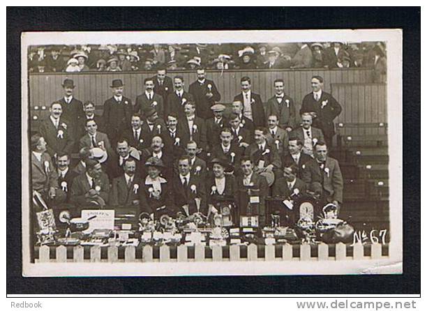 Early Real Photo Postcard Athletics Sports Day Prize Giving? Country Show Prize Giving Ceremony Not Olympics ? - Ref 309 - To Identify