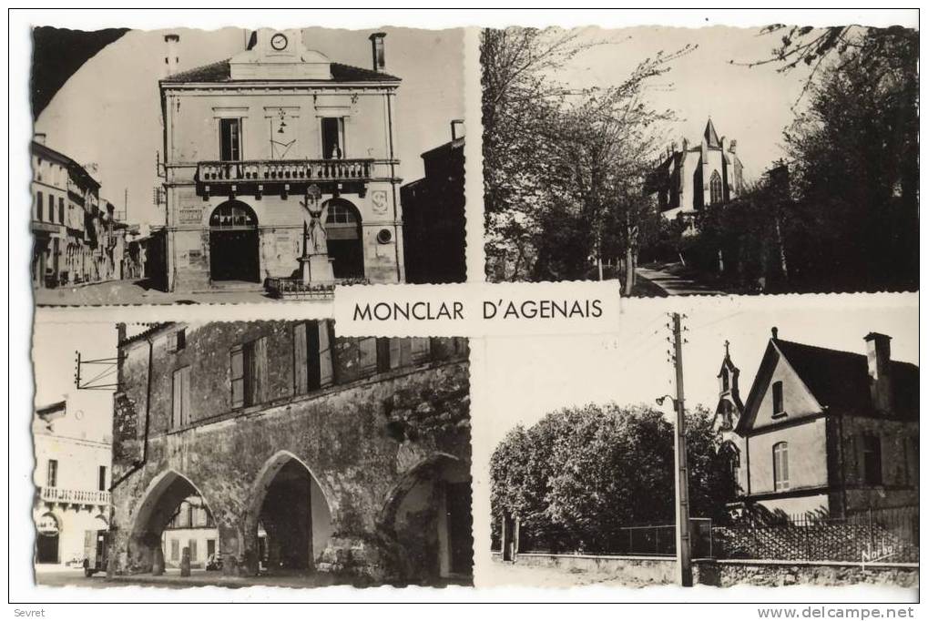 MONCLAR D´AGENAIS - Vues Multiples . CPSM 9x14 - Otros & Sin Clasificación