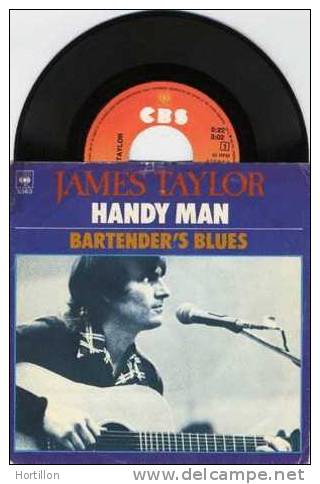 JAMES TAYLOR : HANDY MAN / BARTENDER'S BLUES 7" 45 SP Vinyle - Blues