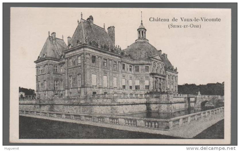 B - CARTE POSTALE - 77 - VAUX LE VICOMTE - LE CHATEAU - Petie Carte 13,00 X 8,00 - - Vaux Le Vicomte