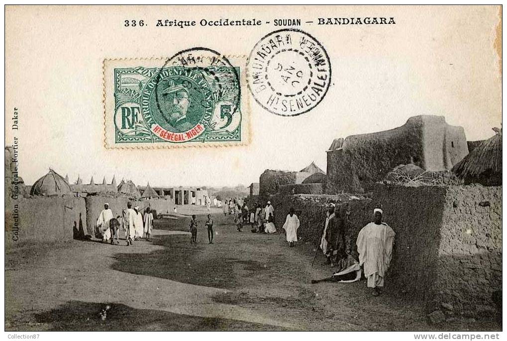 COLLECTION FORTIER N° 336 - AFRIQUE FRANCAISE - SOUDAN - BANDIAGARA - RUE Du VILLAGE - Soedan