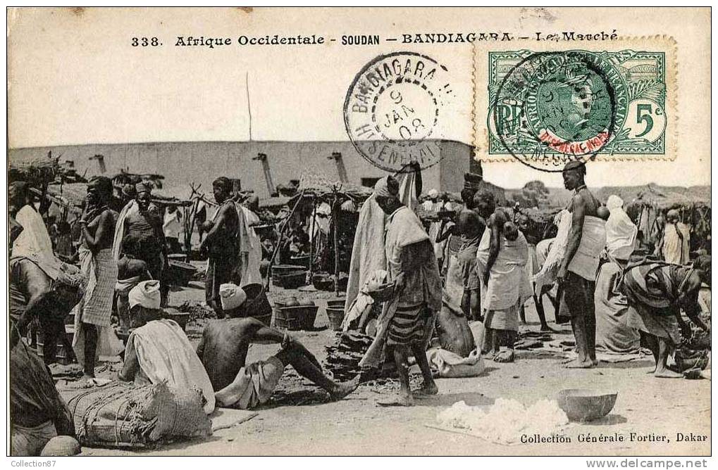 COLLECTION FORTIER N° 338 - AFRIQUE FRANCAISE - SOUDAN - BANDIAGARA - MARCHE - Soudan