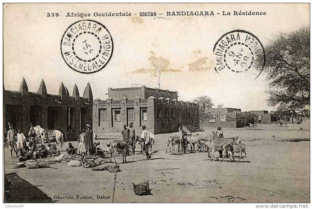 COLLECTION FORTIER N° 339 - AFRIQUE FRANCAISE - SOUDAN - BANDIAGARA - LA RESIDENCE - ANE - Sudán