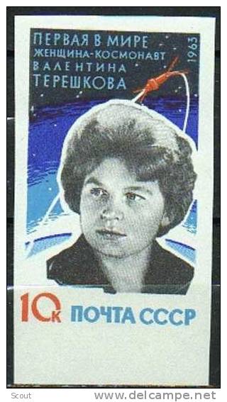 RUSSIA – URSS - RUSSIE - 1963 - V. TERESKOVA - YT 2693a NON DENTELLATO ** - Russie & URSS