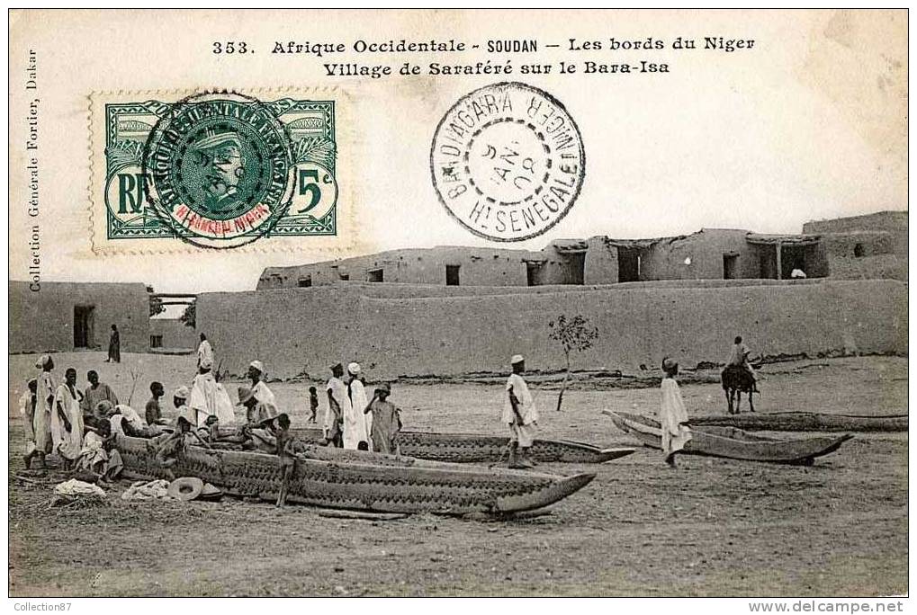 COLLECTION FORTIER N° 353  - AFRIQUE - SOUDAN - VILLAGE De SARAFERE Sur Le BARA ISA - Sudán
