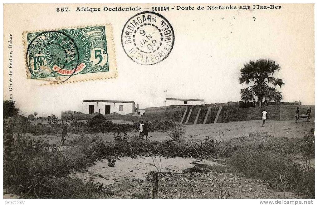 COLLECTION FORTIER N° 357  - AFRIQUE - SOUDAN - POSTE De NIAFUNKE Sur Le BARA ISA - Sudan