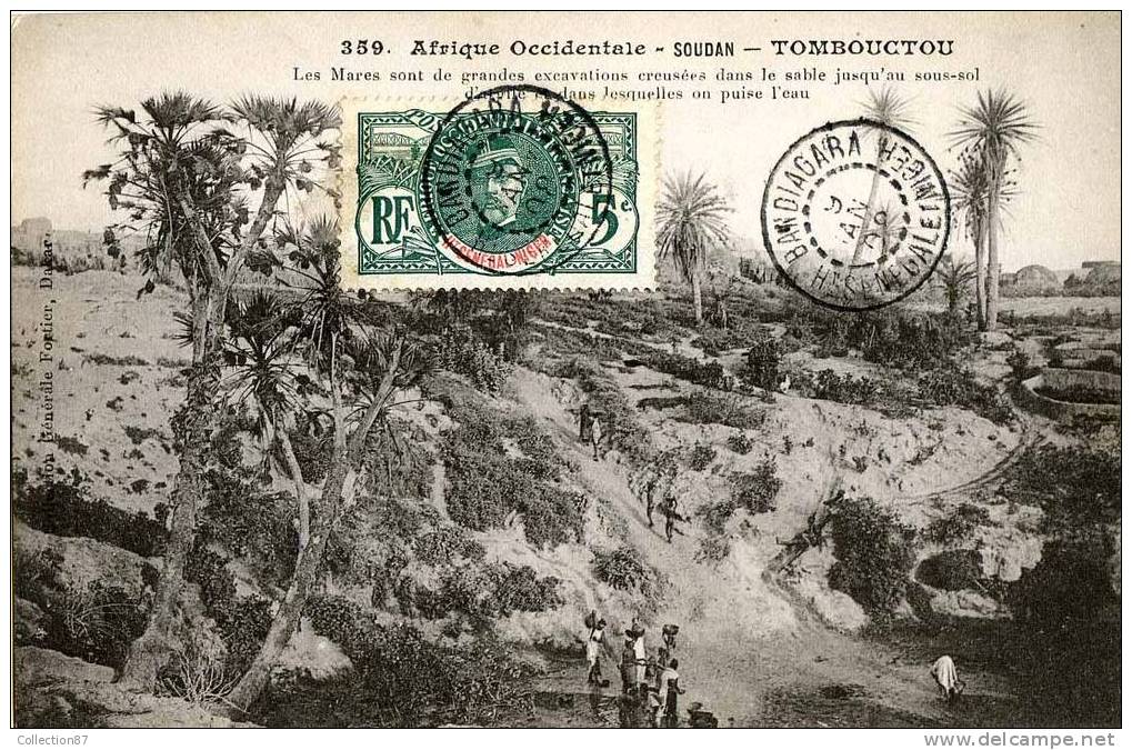 COLLECTION FORTIER N° 359  - AFRIQUE - SOUDAN - TOMBOUCTOU - PUISAGE De L'EAU Dans La MARE - Soudan