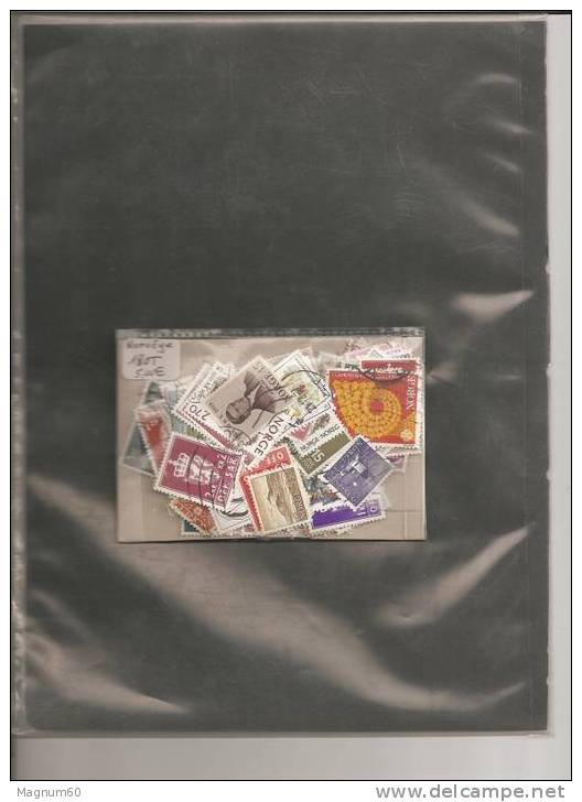 LOT DE 180 TIMBRES DE NORVEGE OBLITERES - Colecciones