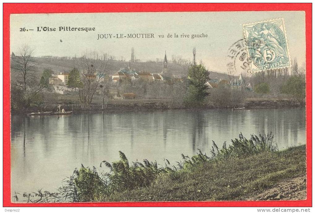 95 JOUY LE MOUTIER Cpa Vu De La Rive Gauche           26 BF - Jouy Le Moutier