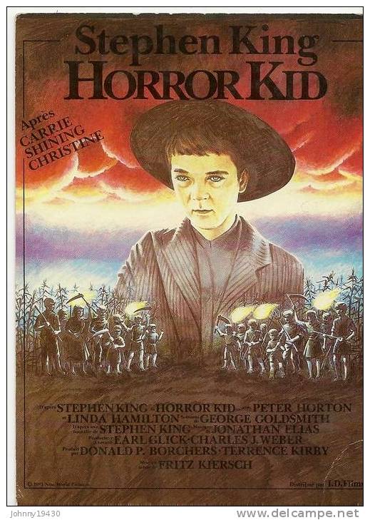 E 224 - FRITZ KIERSCH " HORROR KID " PETER HORTON / LINDA HAMILTON ( STEPHEN KING ) - Posters Op Kaarten