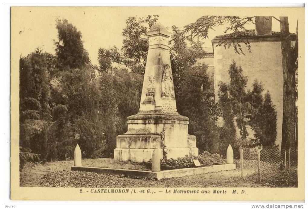 CASTELMORON. - Le Monument Aux Morts. - Andere & Zonder Classificatie