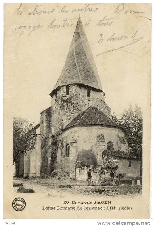 SERIGNAC. L'Eglise Romane (XIII è Siècle). - Autres & Non Classés