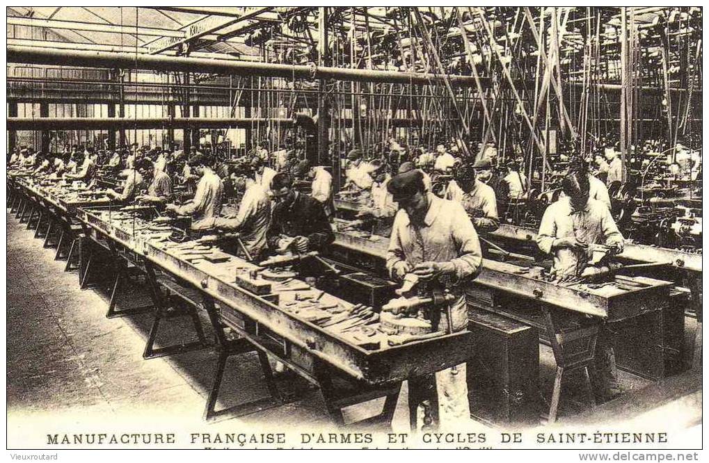 CPA. REPRO. MANUFACTURE FRANCAISE D'ARMES ET CYCLES DE ST ETIENNE. ATELIER DE PRECISION. FABRICATION OUTILLAGE. - Industrie