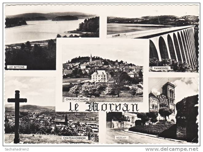 58. Cpsm. CHATEAU-CHINON Et Le Morvan. 5 Vues. 024 - Chateau Chinon