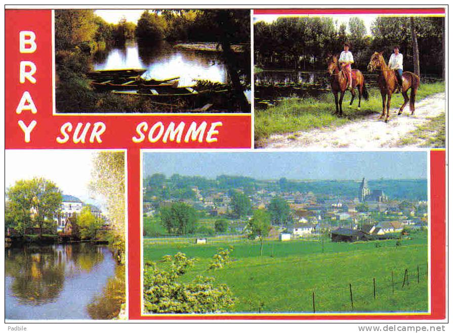 Carte Postale  80. Bray-sur-Somme  Trés Beau Plan - Bray Sur Somme