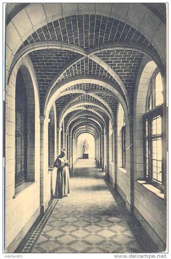 Abdij, Abbaye, Abbey Grimbergen Westervleugel, Refter, Statio (1916) Met Pater, Pére, Father - Grimbergen