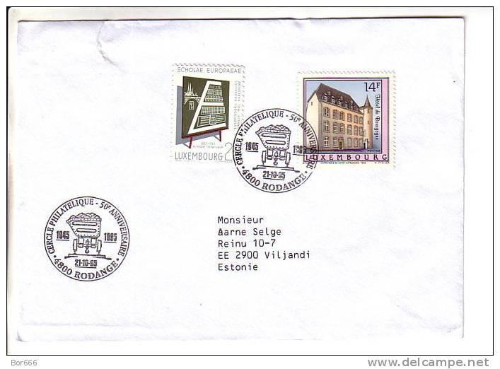 GOOD LUXEMBOURG Postal Cover To ESTONIA 1995 - Nice Stamped - Covers & Documents