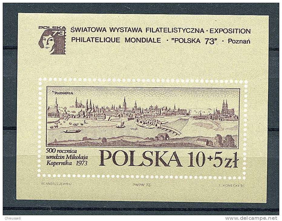 Pologne ** Bloc N° 62 - "Polska 73" - Blocks & Kleinbögen