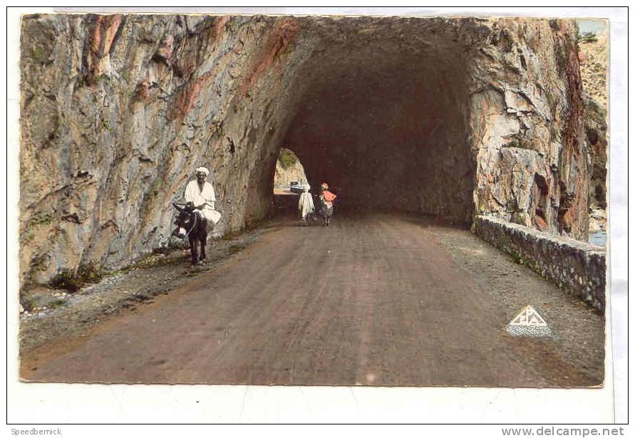 13625 GORGES DE PALESTRO - Entrée Du Tunnel . 6 Photo-africaines EPA .  Colorisée Ane - Autres & Non Classés