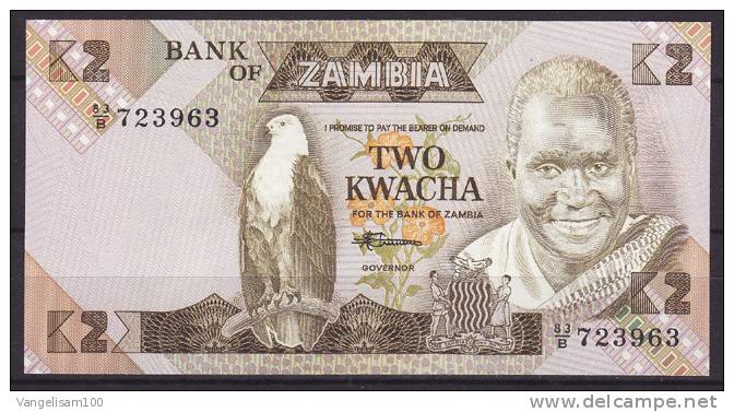 ZAMBIA 1992 Two Kwancha Banknote UNC - Zambie
