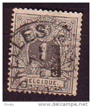 K5233 - BELGIE BELGIQUE Yv N°43 - 1869-1888 Lion Couché (Liegender Löwe)