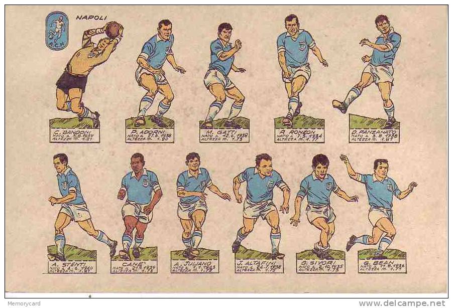 6526 NAPOLI SPORT CALCIO ORIGINALE ANNI 60 NO VG FG - Altri & Non Classificati