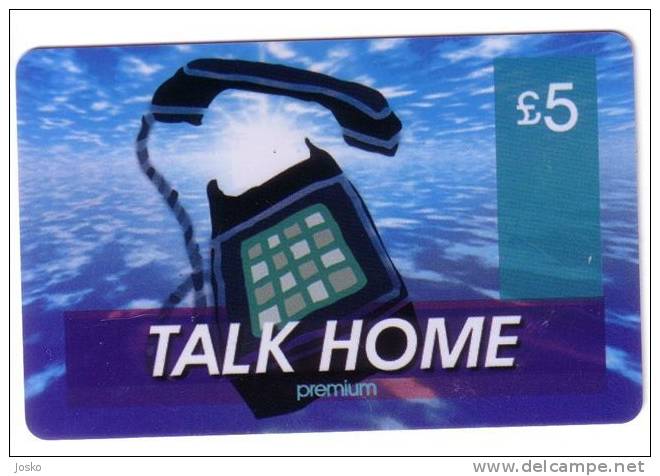 TELEPHONE - Talk Home  ( England Card  ) * Phone Telephones Phones Telefono Telefon Telefoon * - Telephones