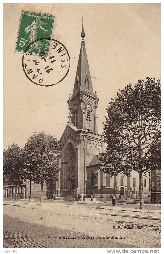 93 PANTIN Eglise Sainte Marthe - Pantin