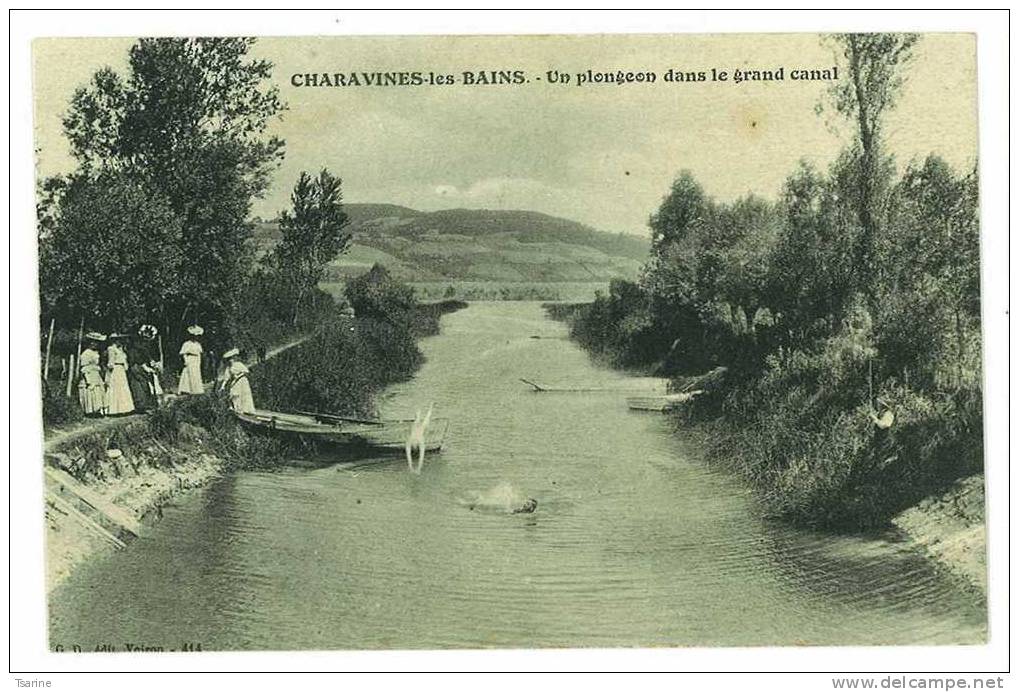 38 - Un Plongeon  Dans Le Granc Canal De CHARAVINES LES BAINS - Charavines