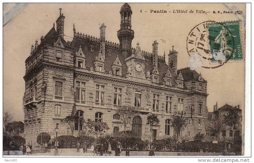 93 PANTIN L'Hôtel De Ville - Pantin