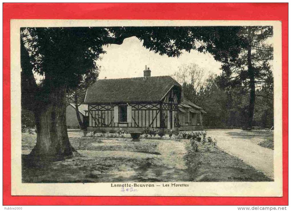 LAMOTTE BEUVRON 1938 LES MORETTES CARTE EN BON ETAT - Lamotte Beuvron