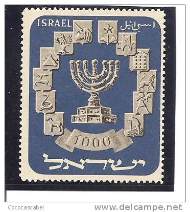 Israel Nº Yvert 53 (MNH/**). - Unused Stamps (without Tabs)