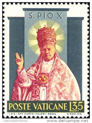 20231) Santificazione Di Pio X Serie Completa Nuova Di 3 Valori - Unused Stamps