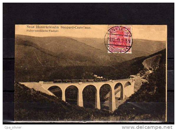 ALLEMAGNE Boppard, Chemin De Fer, Neue Hunsruckbahn Boppard Castellaun, Viadukt Zug, Pont Viaduc, Train, Ed Schaar, 1918 - Boppard