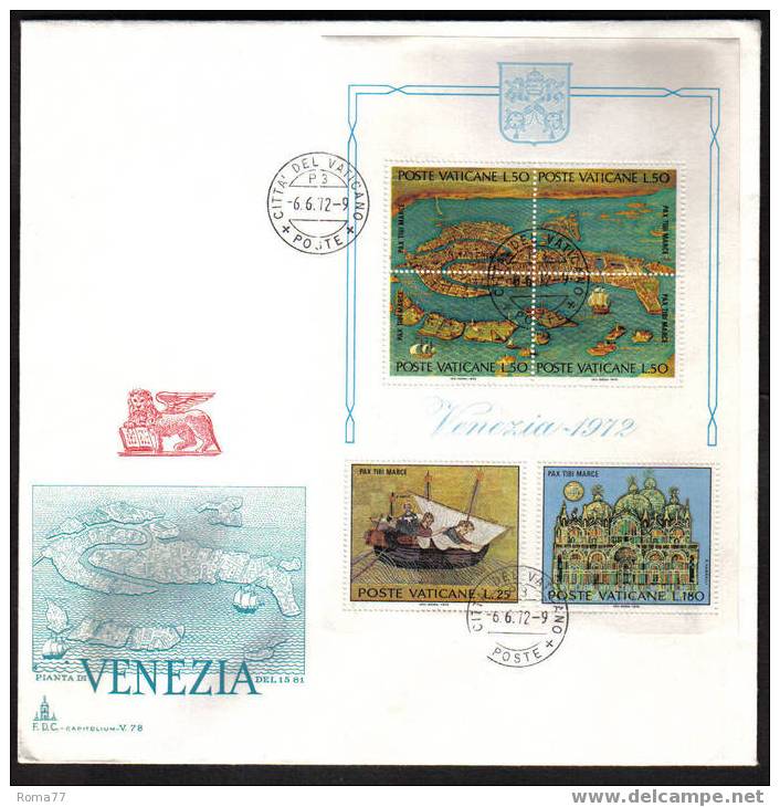 1247 - VATICANO , FDC Foglietto N. 3 : " SALVIAMO VENEZIA" - FDC