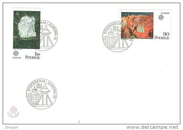 SWEDEN  1975 EUROPA CEPT FDC - 1975