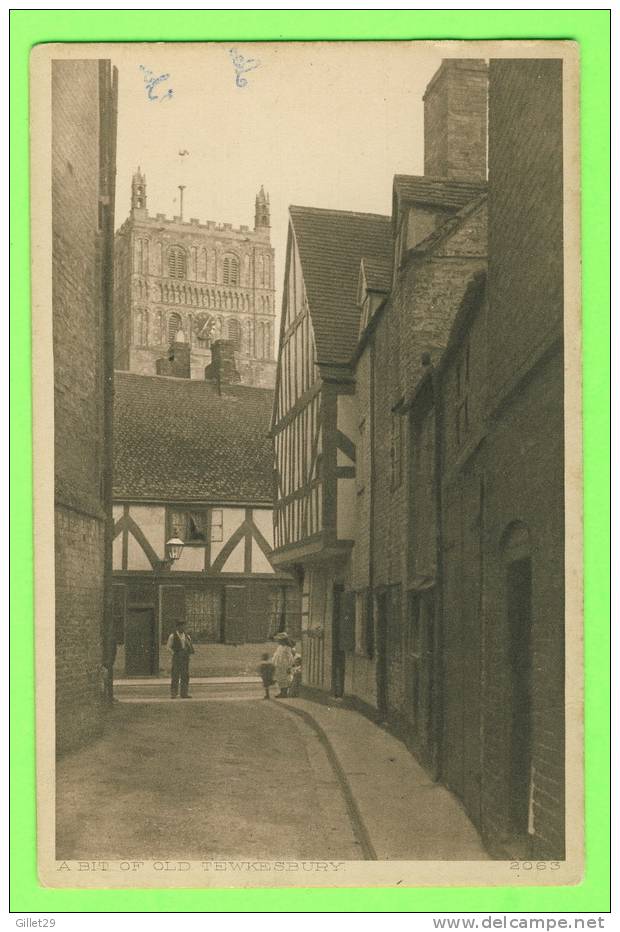 TEWKESBURY, UK - OLD STREET ANIMATED - GARDNER´S PHOTOGRAVURES - WRITTEN IN 1928 - - Sonstige & Ohne Zuordnung