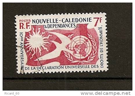 Timbre(s) Oblitéré(s) De Nouvelle Calédonie, 10 Ans De La Déclaration Des Droits De L'homme - Used Stamps