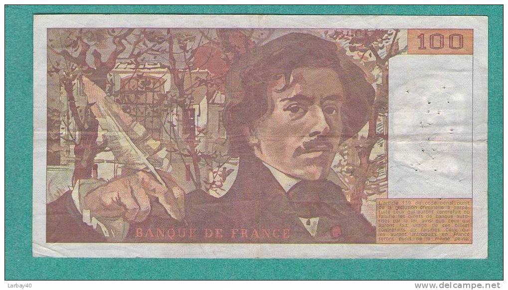1 Billet De 100 Francs 1984 - 100 F 1978-1995 ''Delacroix''