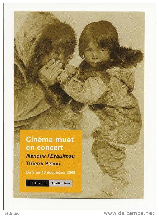 Cinema Muet En Concert, Nanouk L' Esquimau, Thierry Pecou, Auditorium Du Louvre, Enfant (09-129) - Zonder Classificatie