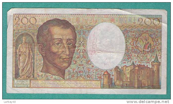 1 Billet De 200 Francs 1985 - 200 F 1981-1994 ''Montesquieu''