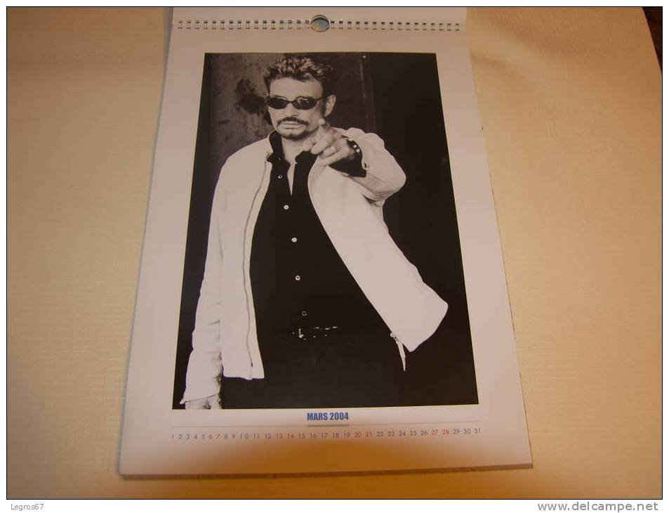 CALENDRIER 2004 JOHNNY HALLYDAY - Grand Format : 2001-...