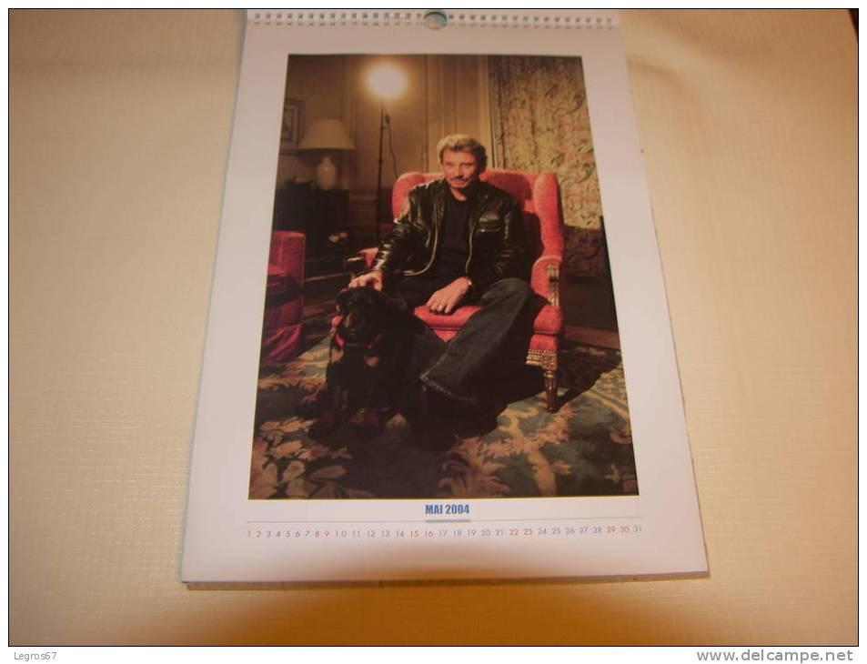 CALENDRIER 2004 JOHNNY HALLYDAY