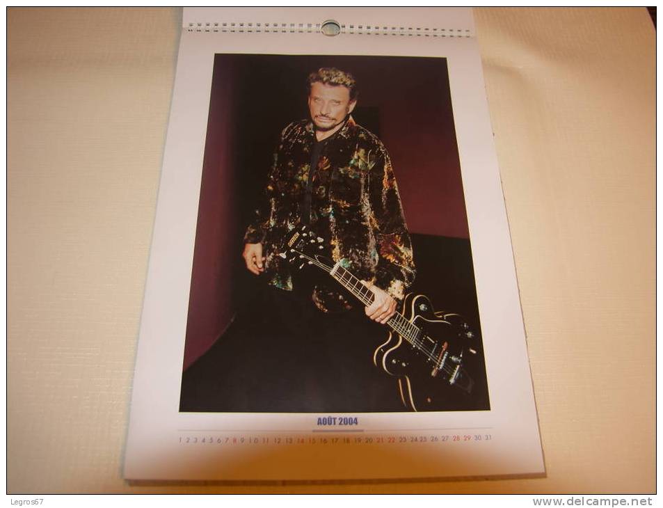 CALENDRIER 2004 JOHNNY HALLYDAY