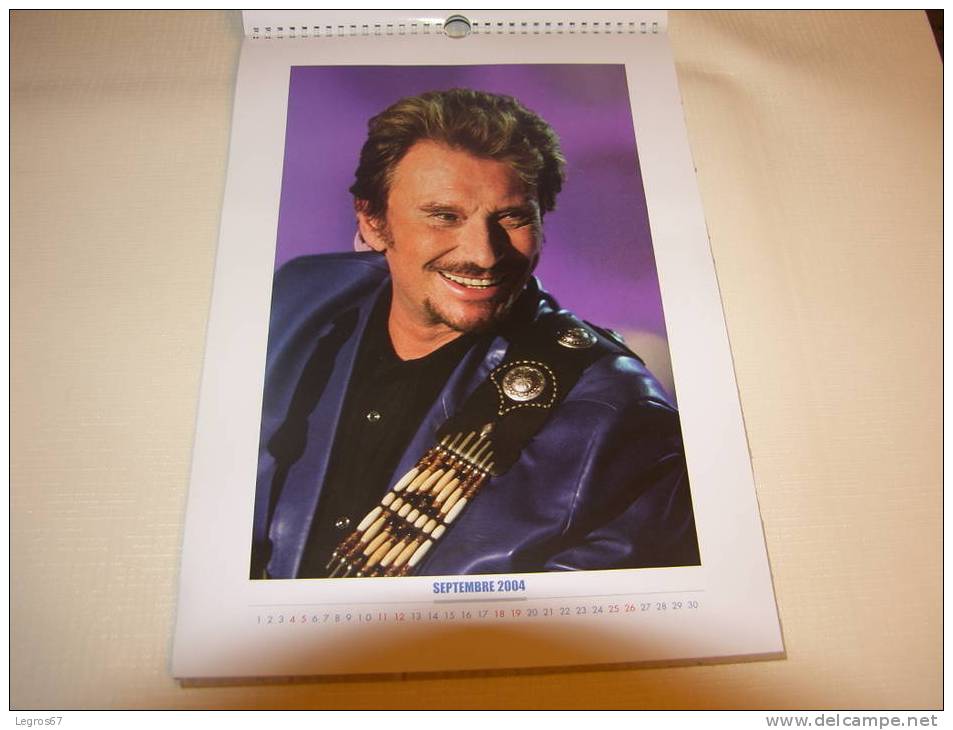 CALENDRIER 2004 JOHNNY HALLYDAY